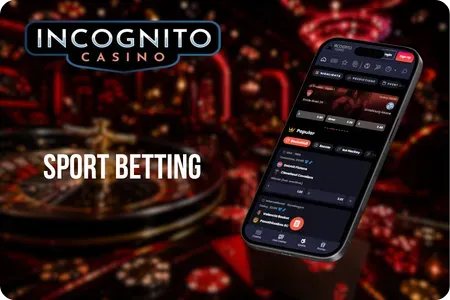 Incognito Casino sports betting section showing football and live markets